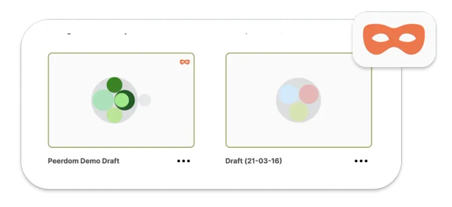 Screenshot der Entwürfe-App und wie standardmässig jeder Entwurf privat ist
