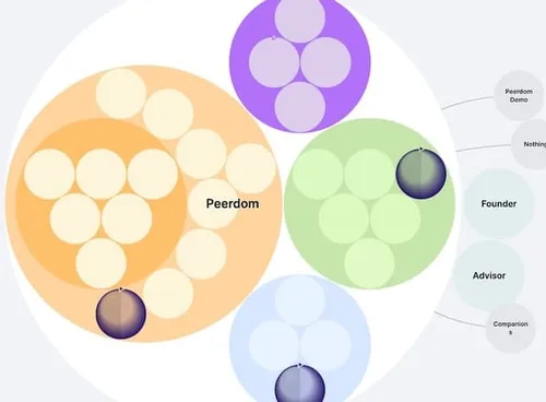 Peerdom team organization map