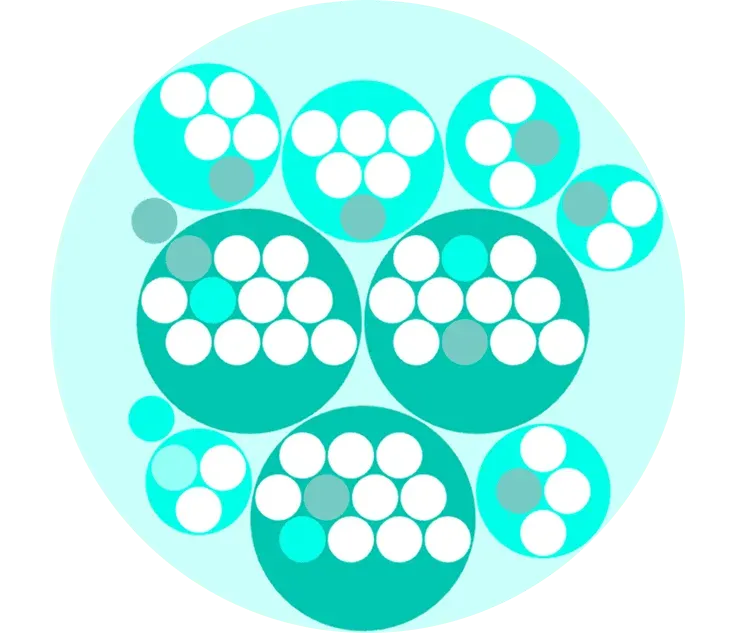 Illustration of a Peerdom map for an organization that has transformed to work in agile roles