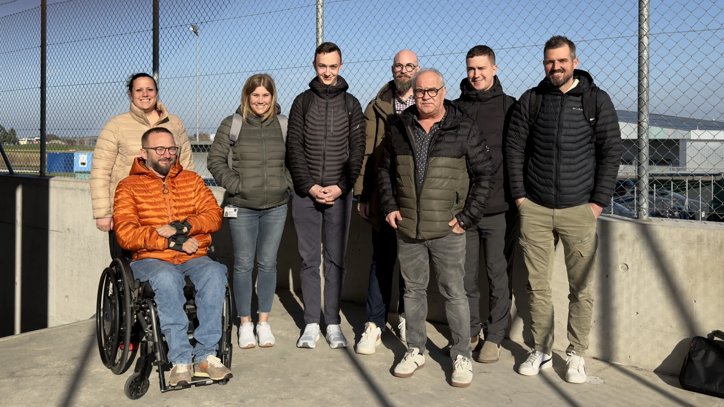 Das Team des ALC Grolley bei seiner Überprüfung der Kreise und Rollen in Peerdom, Payerne, 19. März 2026