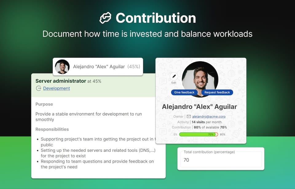 Image of what the contribution app can offer